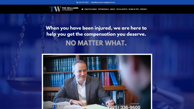 Ted Williams Attorney - Baton Rouge, LA - Attorney in Baton Rouge