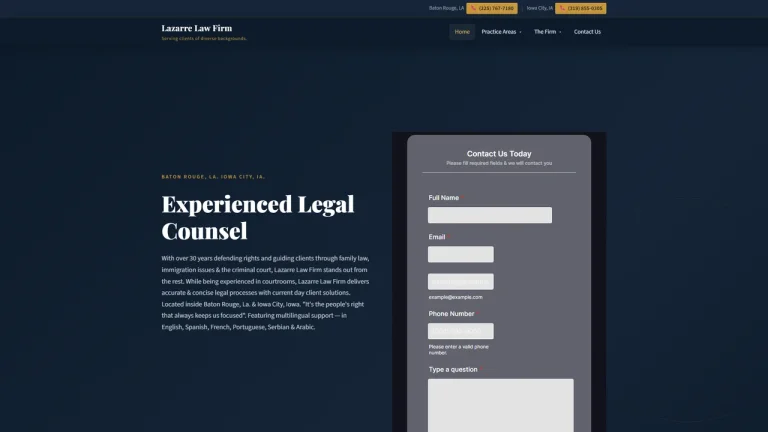 Lazarre Law Firm - Baton Rouge, LA - Attorney in Baton Rouge