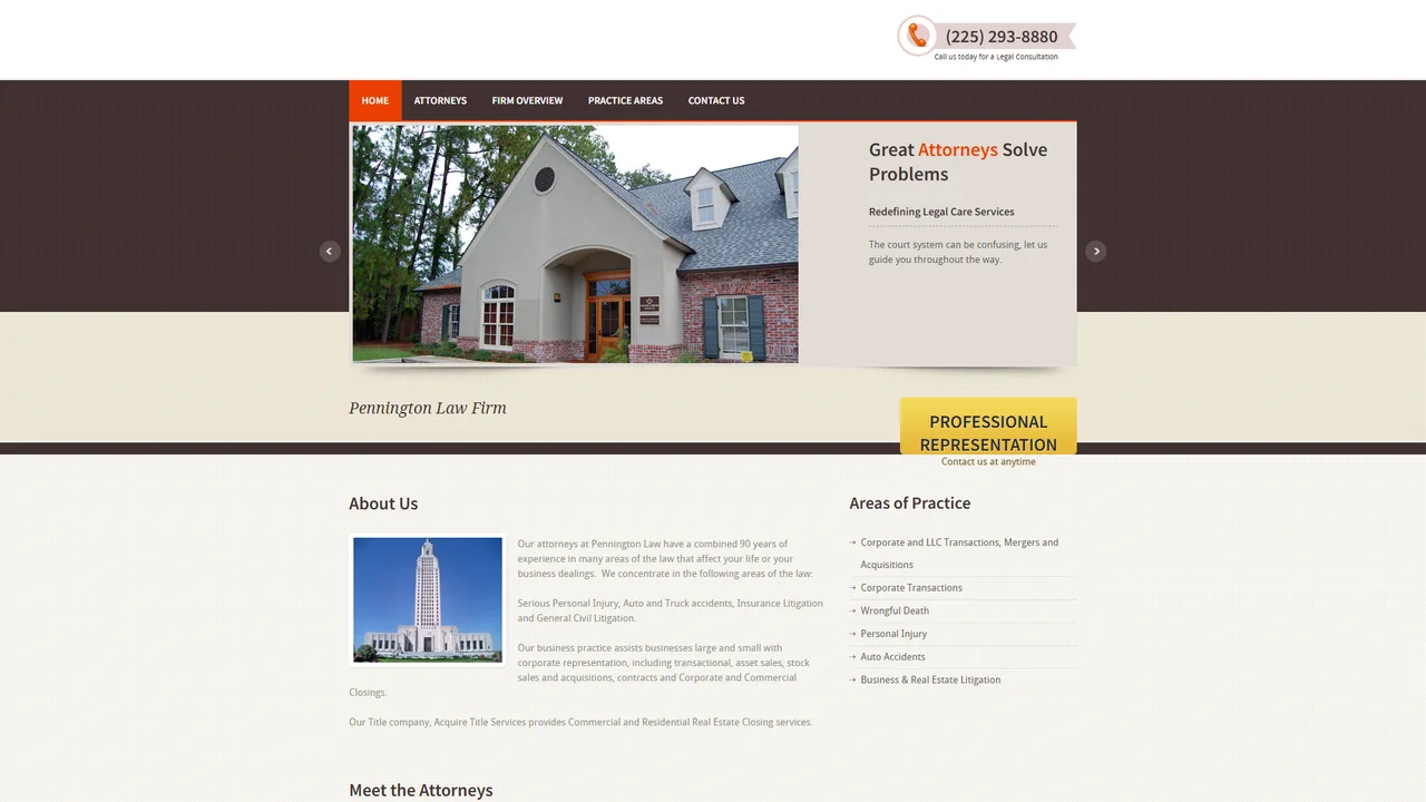 Dennis A Pennington (APLC), Attorneys at Law - Baton Rouge, LA office in Baton Rouge, Louisiana
