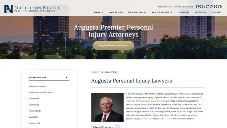Nicholson Revell Personal Injury Attorneys - Augusta, GA - Attorney in Augusta, GA