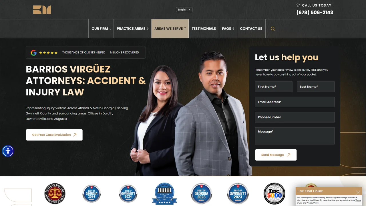 Barrios Virguez Attorneys: Accident & Injury Law - Augusta, GA office in Augusta, GA, Georgia