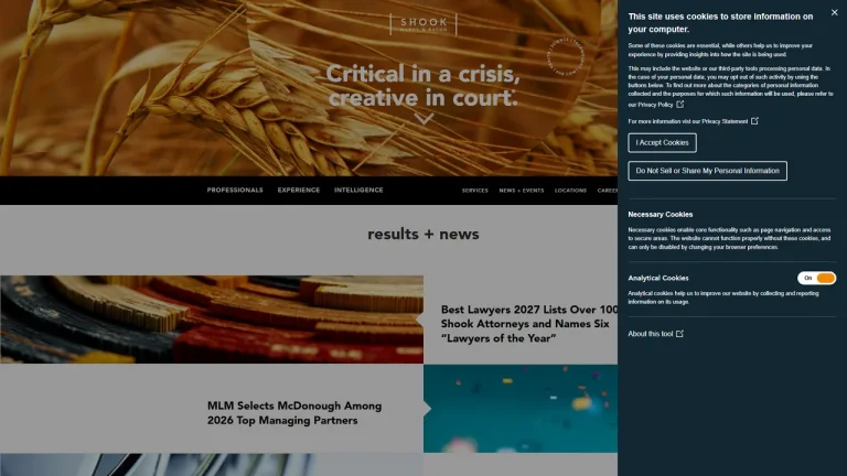 Shook, Hardy & Bacon L.L.P. - Boston, MA - Attorney in Boston