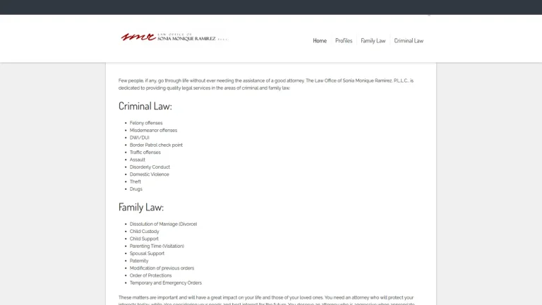 law office of sonia m. ramirez - Yuma, AZ - Attorney in Yuma