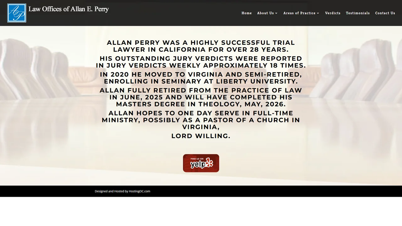 Law Offices of Allan E. Perry - Yorba Linda, CA office in Yorba Linda, California