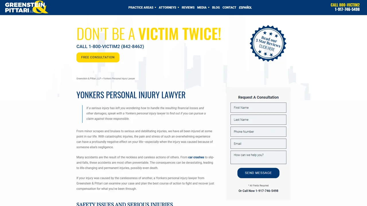 Greenstein & Pittari, LLP - Yonkers, NY office in Yonkers, New York