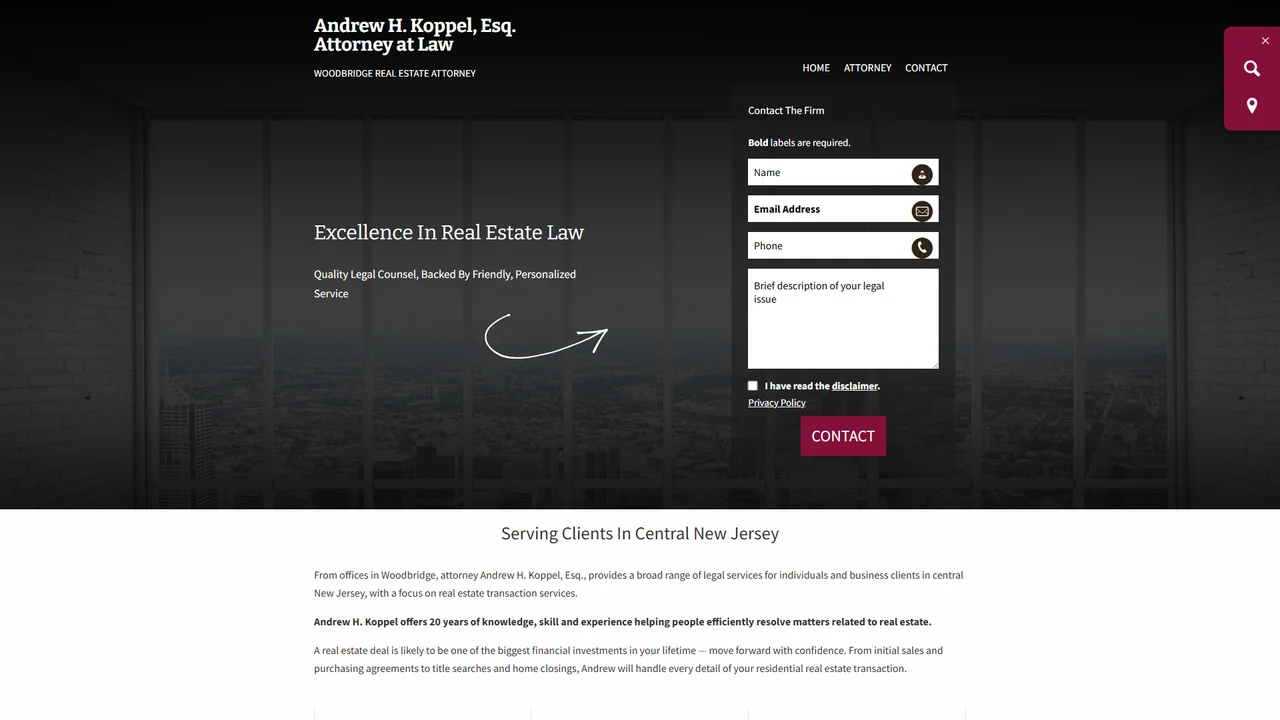 Andrew Koppel, Esq - Woodbridge, NJ office in Woodbridge, New Jersey