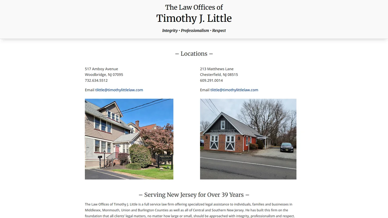 Timothy J. Little, P.C. - Woodbridge, NJ office in Woodbridge, New Jersey