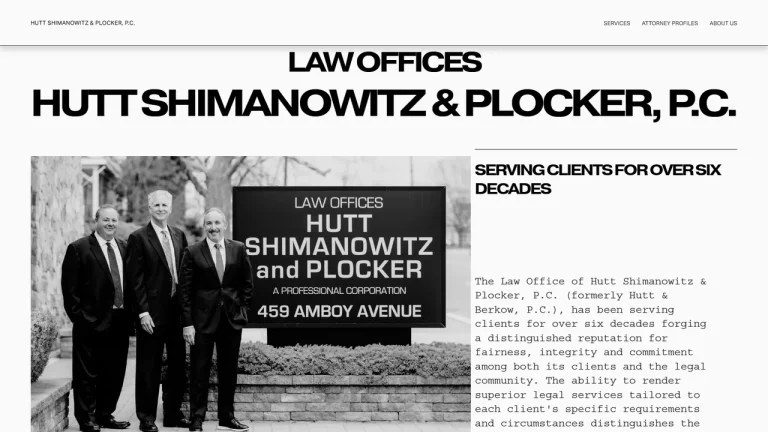 Hutt & Shimanowitz P.C. - Woodbridge, NJ - Attorney in Woodbridge