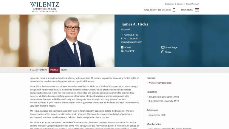 James A. Hicks - Woodbridge, NJ - Attorney in Woodbridge