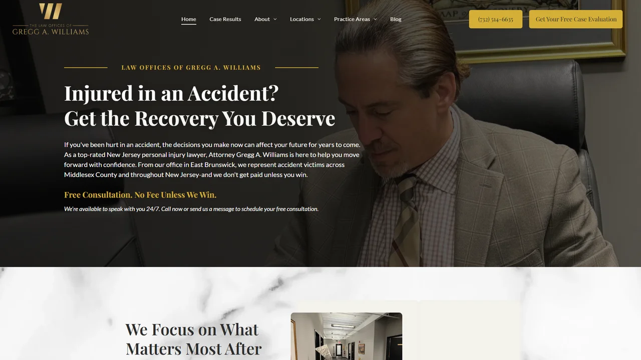 Law Offices of Gregg A. Williams - Woodbridge, NJ office in Woodbridge, New Jersey