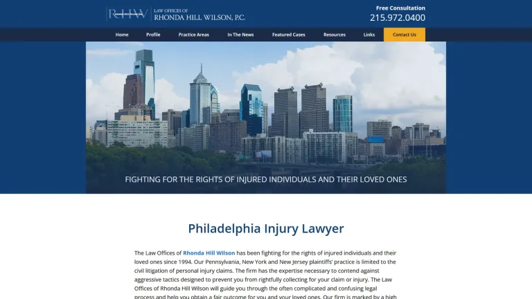 Law Offices of Rhonda Hill Wilson, P.C. - Philadelphia, PA - Attorney in Philadelphia