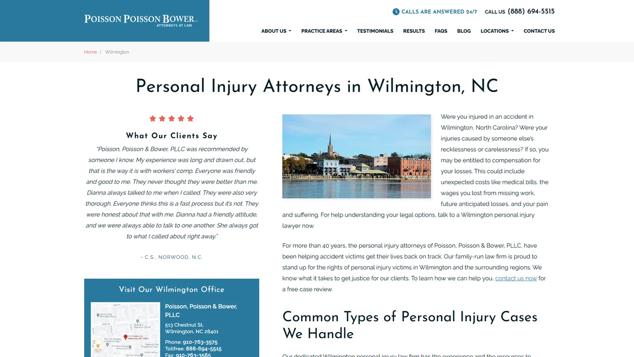 Poisson, Poisson & Bower, PLLC - Wilmington, NC office in Wilmington, NC, North Carolina
