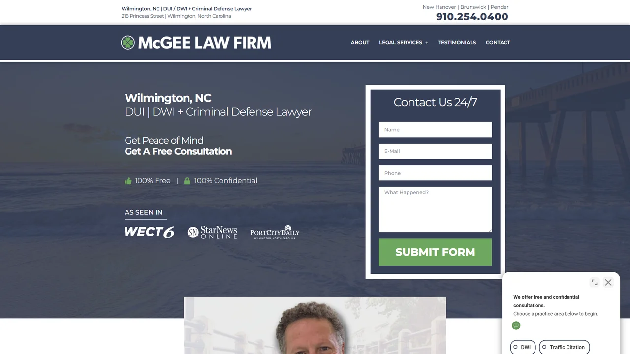 McGee Law Firm - Wilmington, NC office in Wilmington, NC, North Carolina