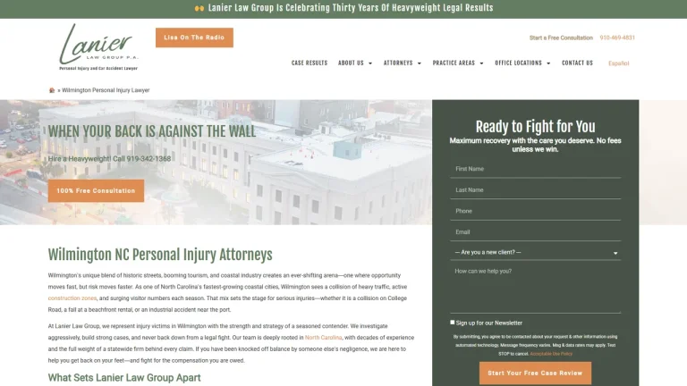 Lanier Law Group, P.A. - Wilmington, NC - Attorney in Wilmington, NC