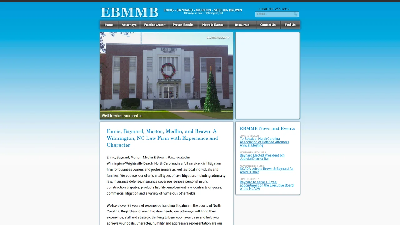 Ennis Baynard Morton Medlin Brown P.L.L.C - Wilmington, NC office in Wilmington, NC, North Carolina