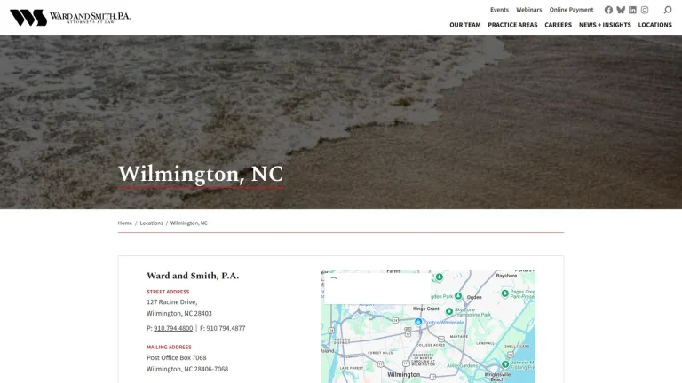 Ward and Smith, P.A. - Wilmington, NC - Attorney in Wilmington, NC
