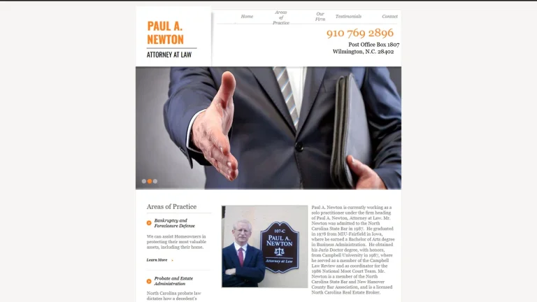 Newton Paul A Attorney At Law - Wilmington, NC - Attorney in Wilmington, NC