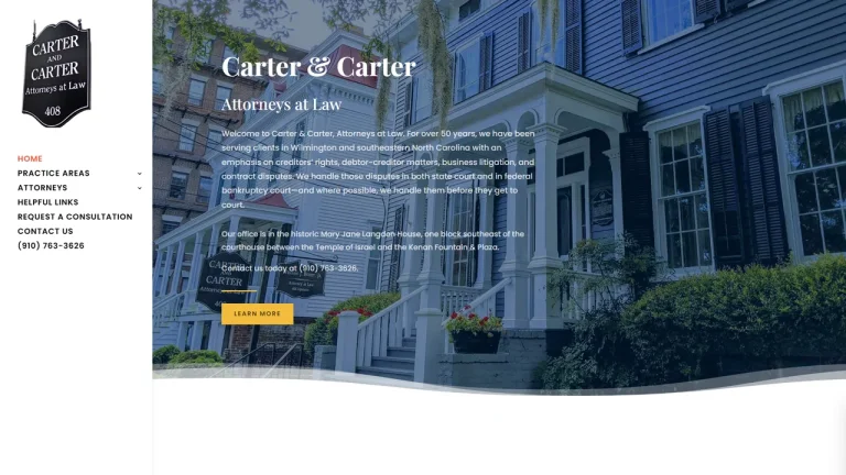 Carter & Carter, P.A., Attorneys at Law - Wilmington, NC - Attorney in Wilmington, NC