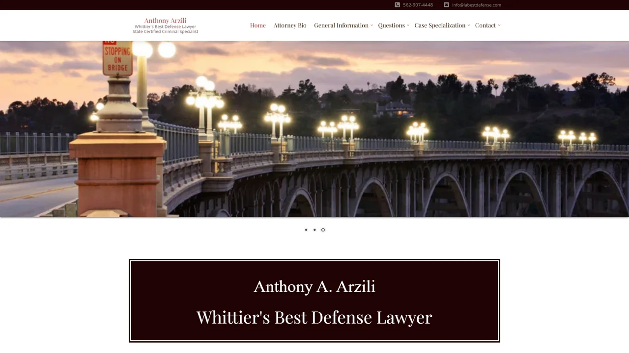 Law Offices of Anthony A. Arzili - Whittier, CA office in Whittier, California