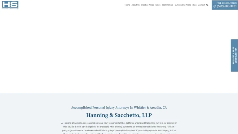 Hanning & Sacchetto, LLP - Whittier, CA - Attorney in Whittier