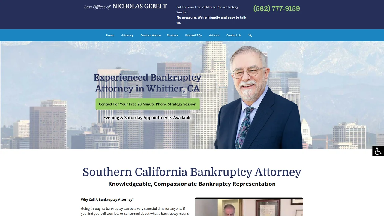 Law Offices of Nicholas Gebelt - Whittier, CA office in Whittier, California