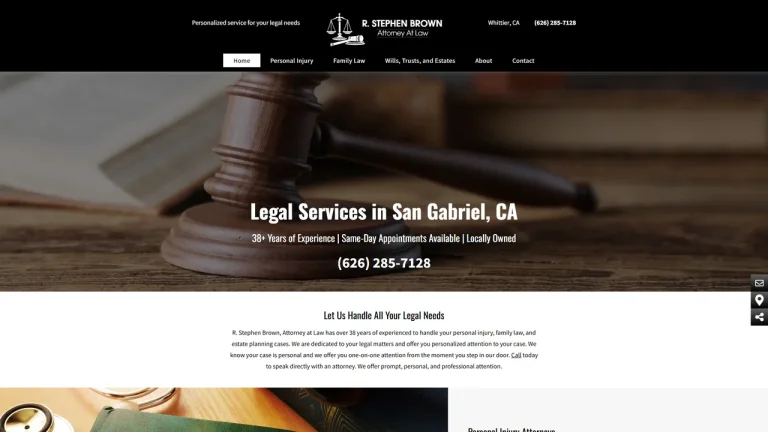 R. Stephen Brown Attorney At Law - Whittier, CA - Attorney in Whittier