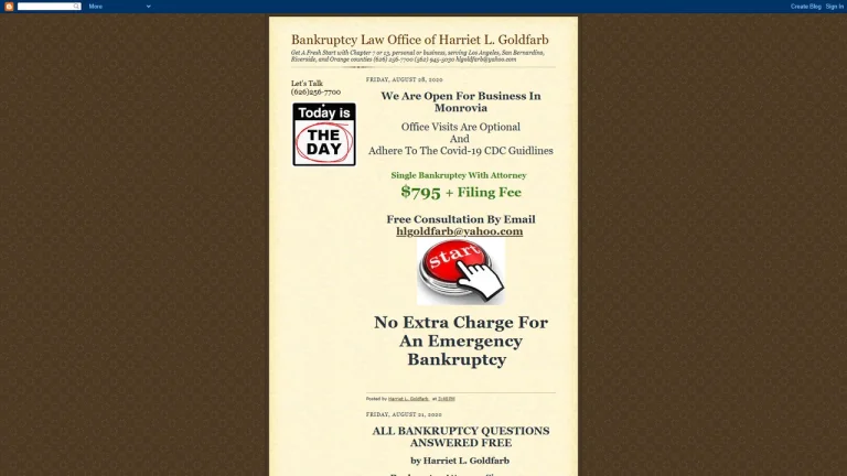 Bankruptcy Law Office of Harriet L. Goldfarb - Whittier, CA - Attorney in Whittier