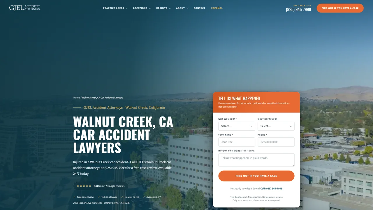 GJEL Accident Attorneys - Walnut Creek, CA office in Walnut Creek, California