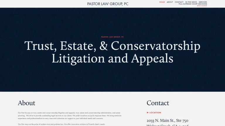 Pastor Law Group, PC - Walnut Creek, CA - Attorney in Walnut Creek