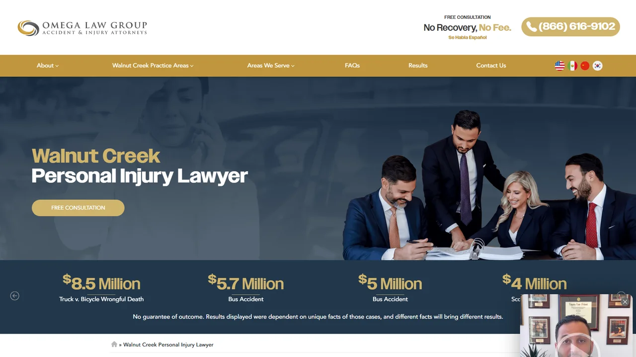 Omega Law Group Accident & Injury Attorneys - Walnut Creek, CA office in Walnut Creek, California