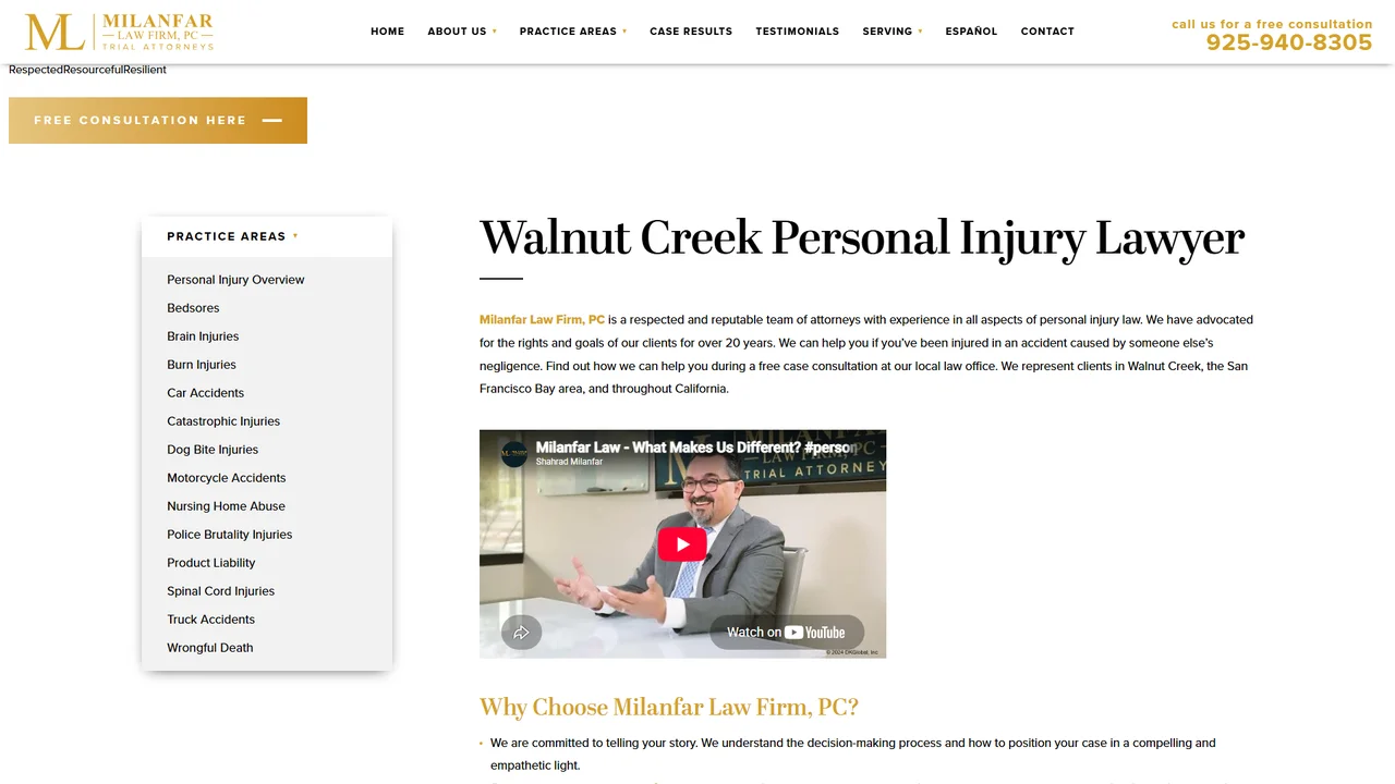 Milanfar Law Firm, PC - Walnut Creek, CA office in Walnut Creek, California