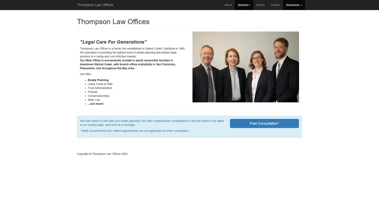 Thompson Law Offices - Walnut Creek, CA office in Walnut Creek, California