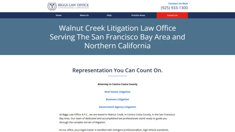 Biggs Law Office, A Professional Corporation - Walnut Creek, CA - Attorney in Walnut Creek