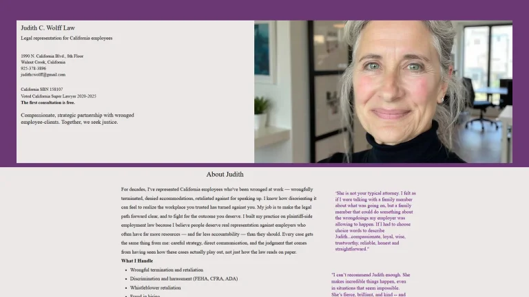Judith C. Wolff Law Office - Walnut Creek, CA - Attorney in Walnut Creek