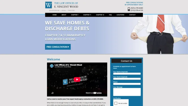 The Law Offices of E. Vincent Wood - Walnut Creek, CA - Attorney in Walnut Creek