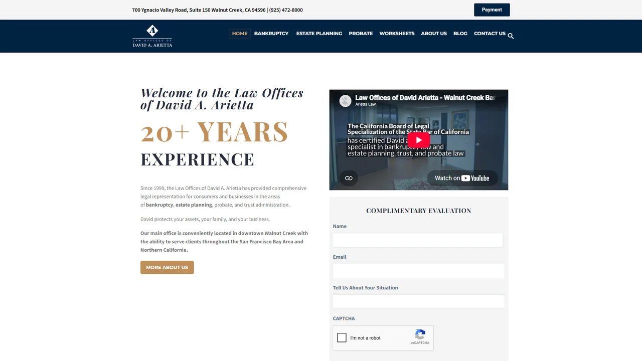 David A. Arietta Law Offices - Walnut Creek, CA office in Walnut Creek, California