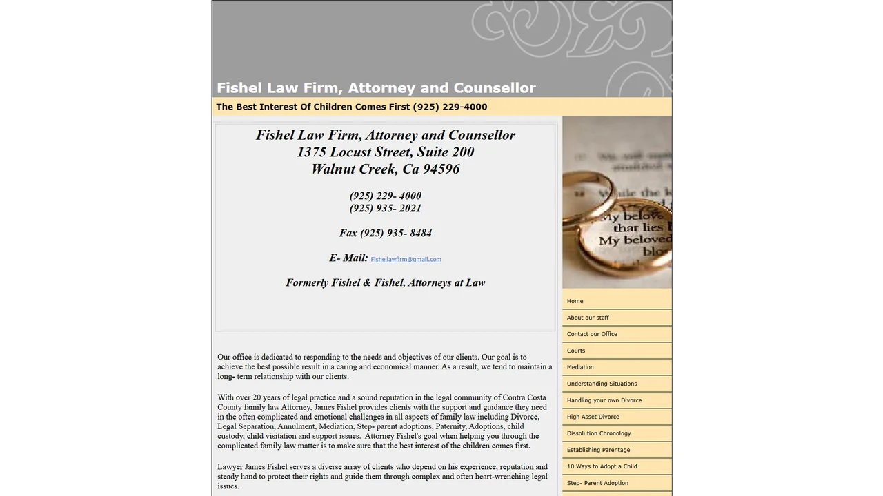 Fishel Law Firm, Attorney & Counsellor - Walnut Creek, CA office in Walnut Creek, California