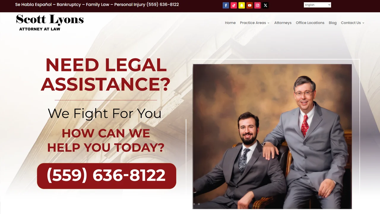 Scott Lyons Attorney at Law - Visalia, CA office in Visalia, California