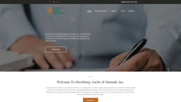 Houk & Hornburg: Thomas E. Hornburg - Visalia, CA - Attorney in Visalia