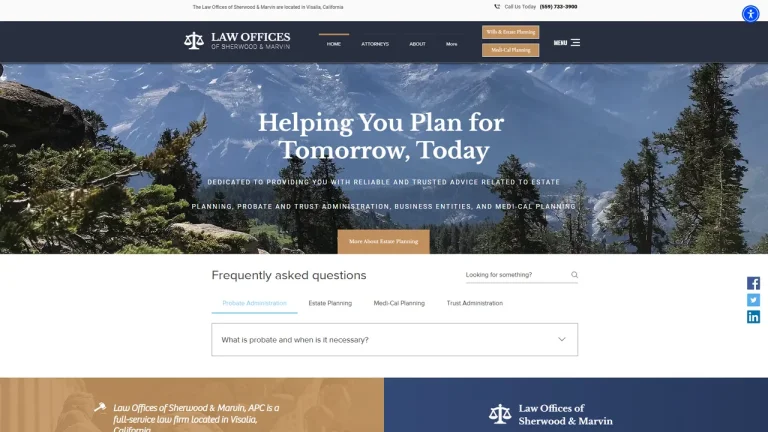 Law Offices of Sherwood & Marvin - Visalia, CA - Attorney in Visalia