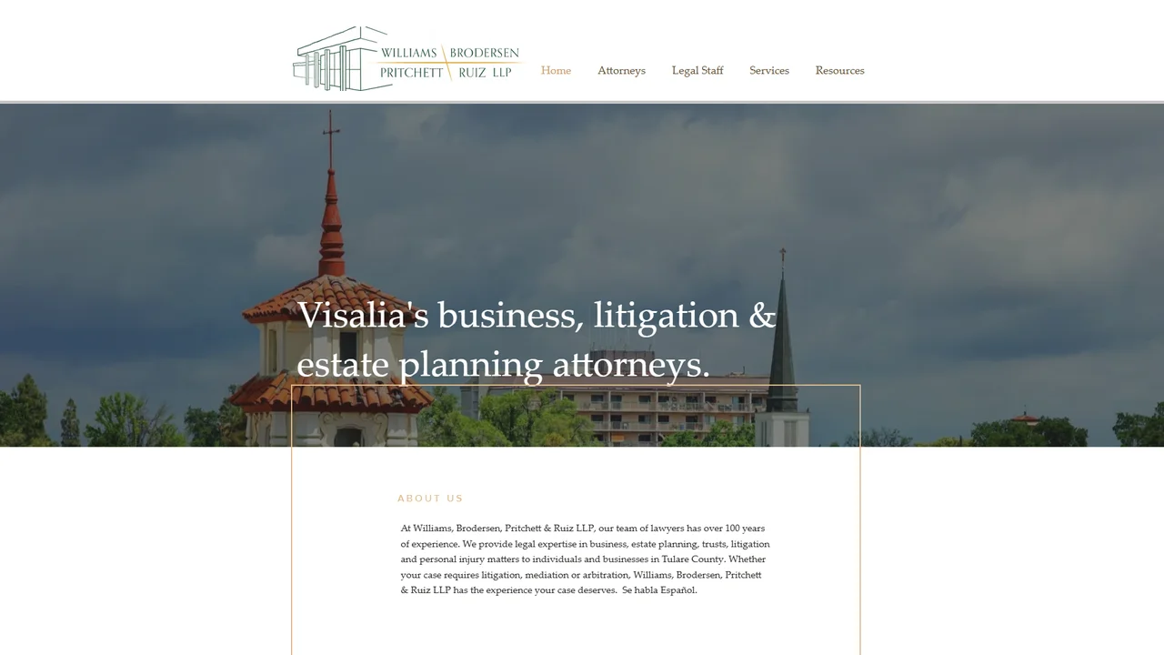 Williams Brodersen Pritchett & Ruiz LLP - Visalia, CA office in Visalia, California