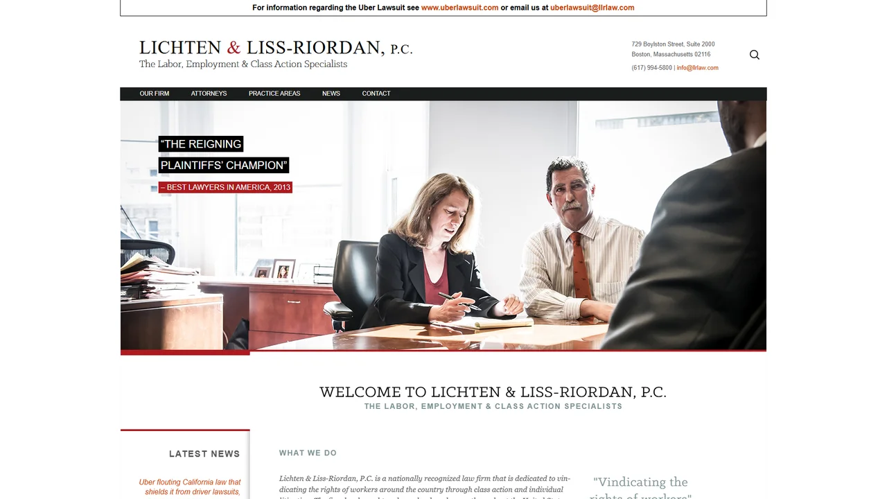 Lichten & Liss-Riordan, P.C. - Boston, MA office in Boston, Massachusetts