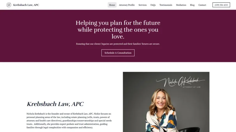 Krebsbach Law, APC - Visalia, CA - Attorney in Visalia