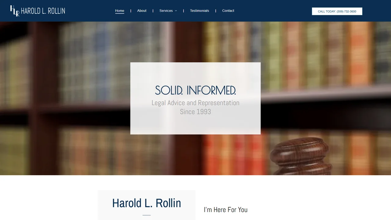Harold L Rollin A Pro Law Corporation - Visalia, CA office in Visalia, California