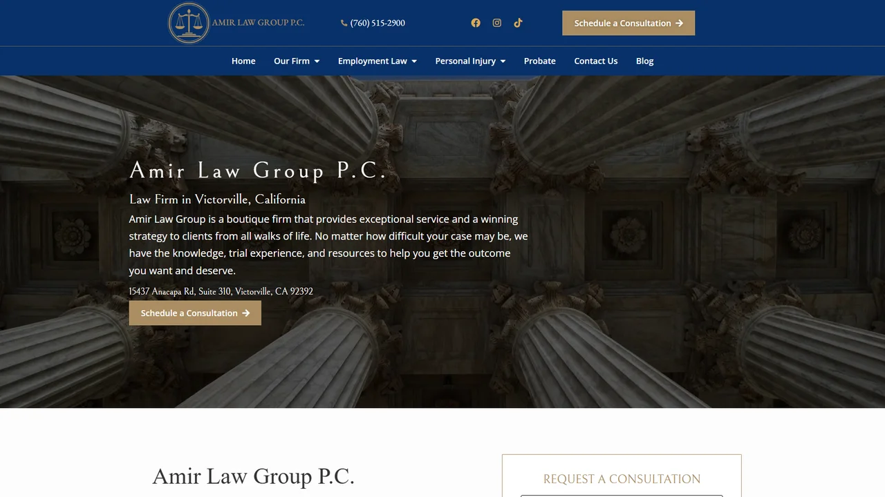 Amir Law Group P.C. - Victorville, CA office in Victorville, California