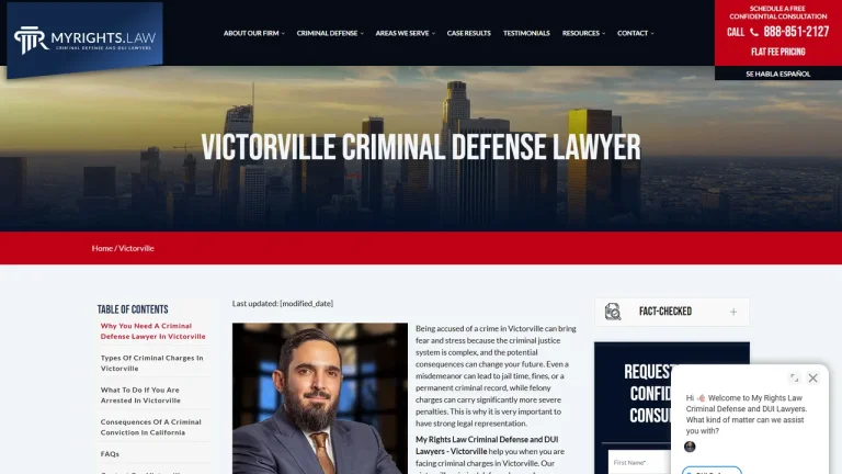 My Rights Law Criminal Defense and DUI Lawyers - Victorville - Victorville, CA - Attorney in Victorville