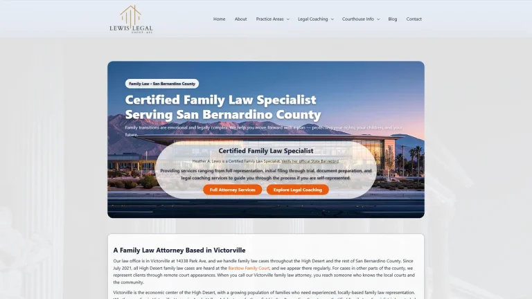 Lewis Legal Group, APC - Victorville, CA - Attorney in Victorville