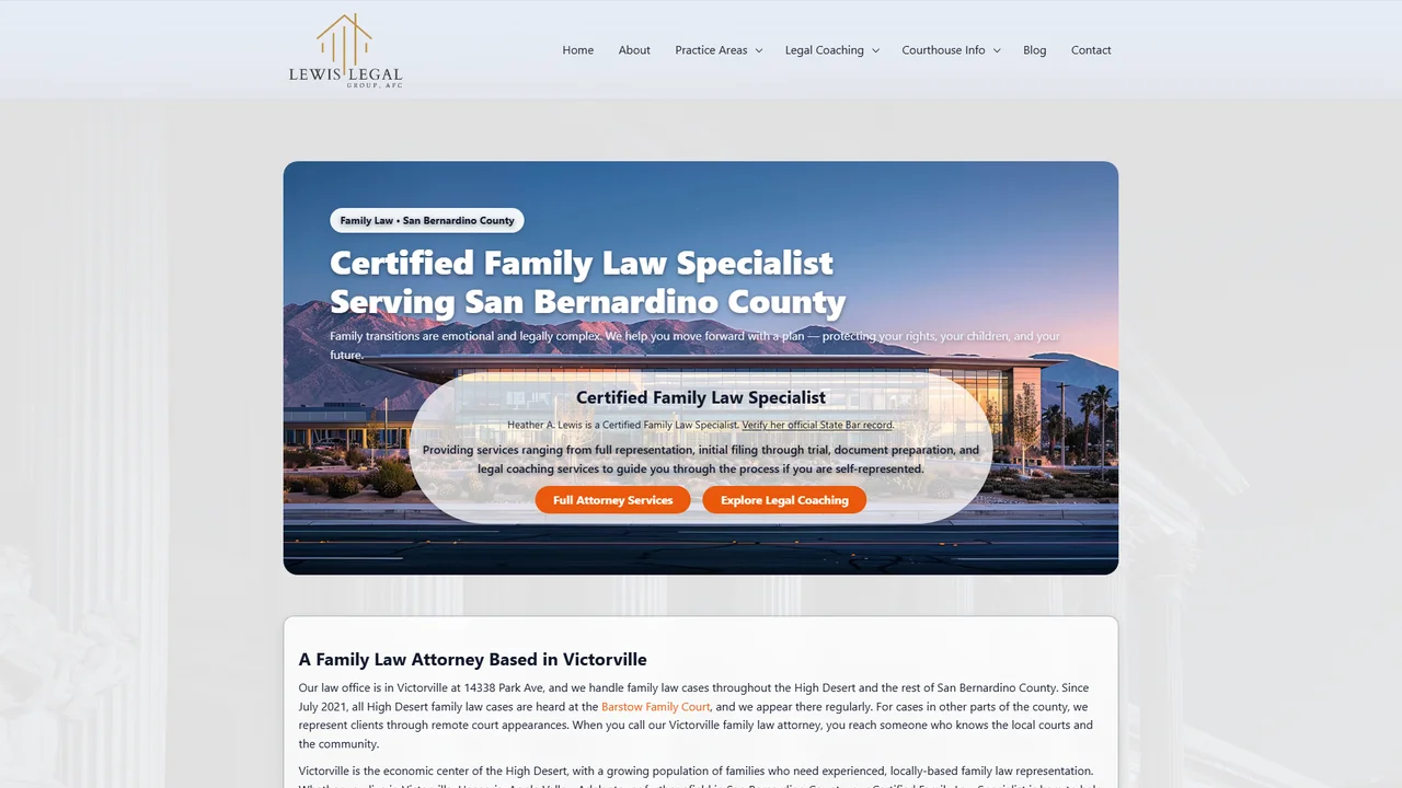 Lewis Legal Group, APC - Victorville, CA office in Victorville, California