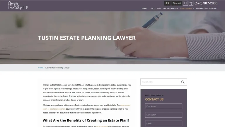 Amity Law Group LLP - Tustin, CA - Attorney in Tustin