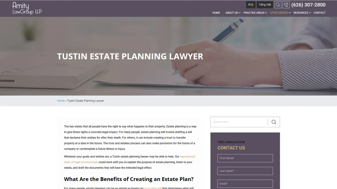 Amity Law Group LLP - Tustin, CA office in Tustin, California